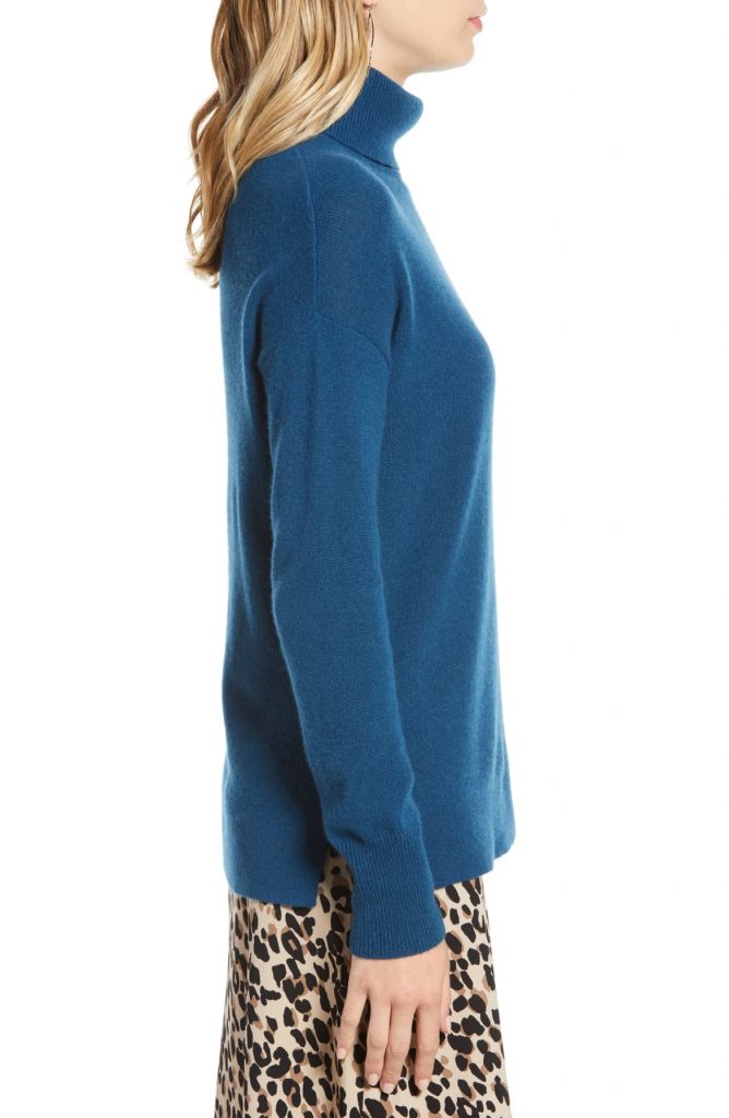 Women S Cashmere Turtleneck Sweater Blue Aa Sourcing Ltd