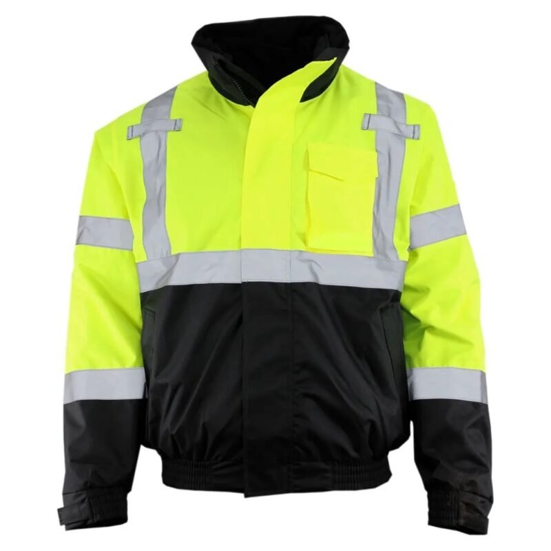 Hi Viz 3-IN-1 Safety Bomber Jacket - Image 2