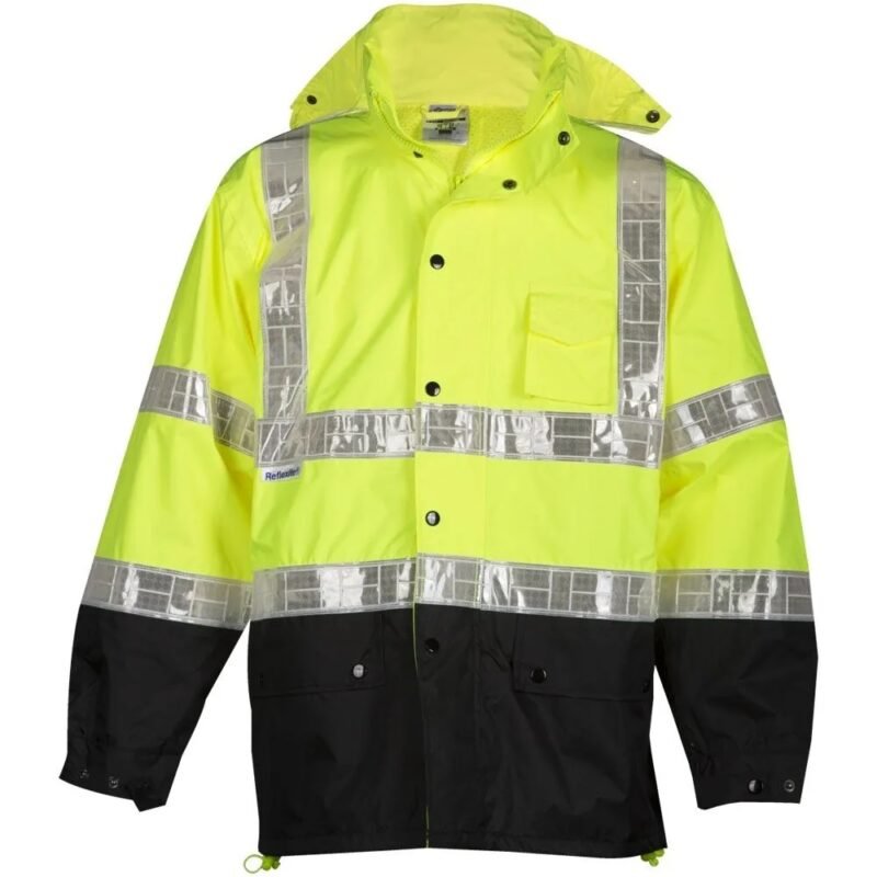 Hi Viz Rain Jacket - Image 2