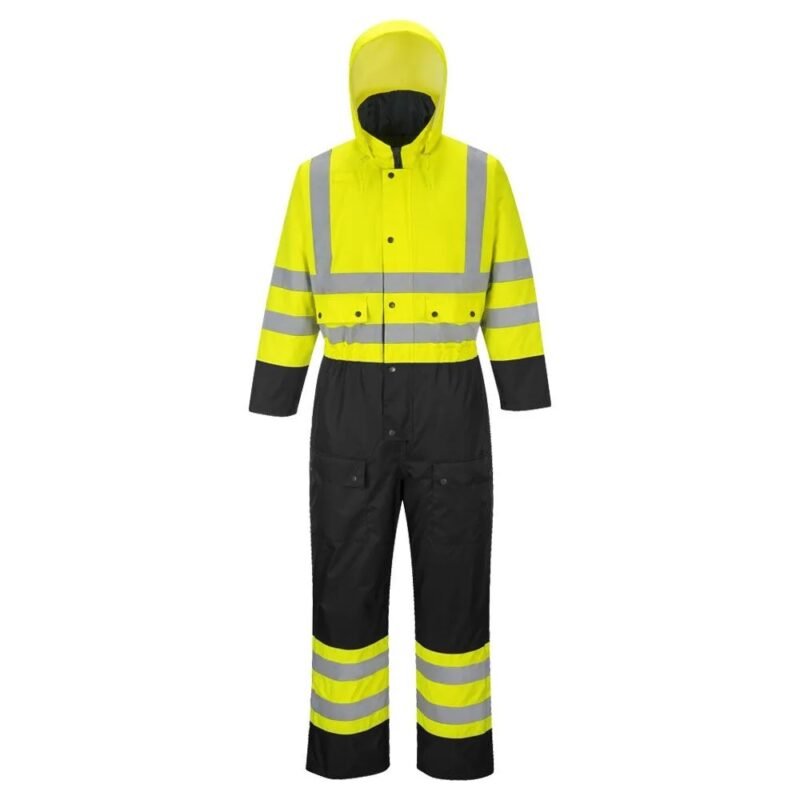 Hi Viz Contrast Thermal Lined Coveralls