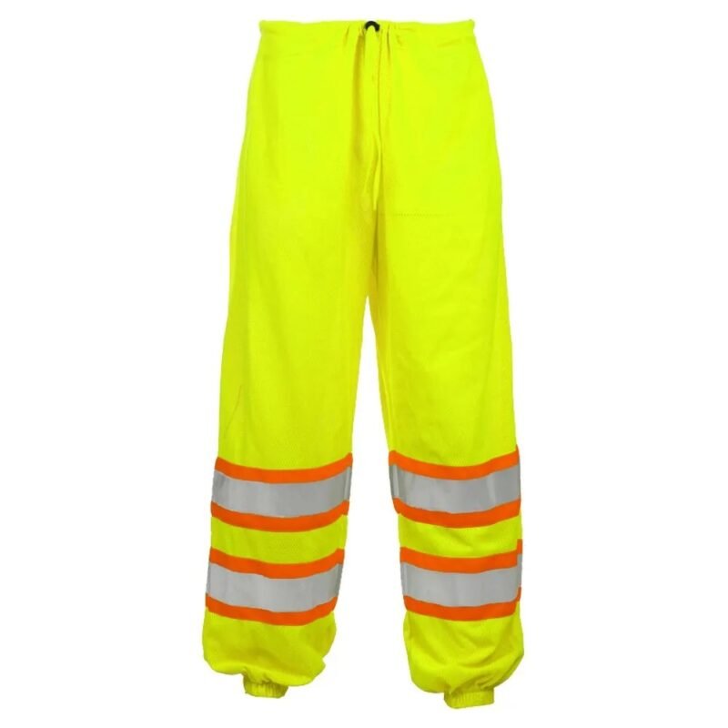 Hi Viz Contrast Mesh Safety Pants - Image 2