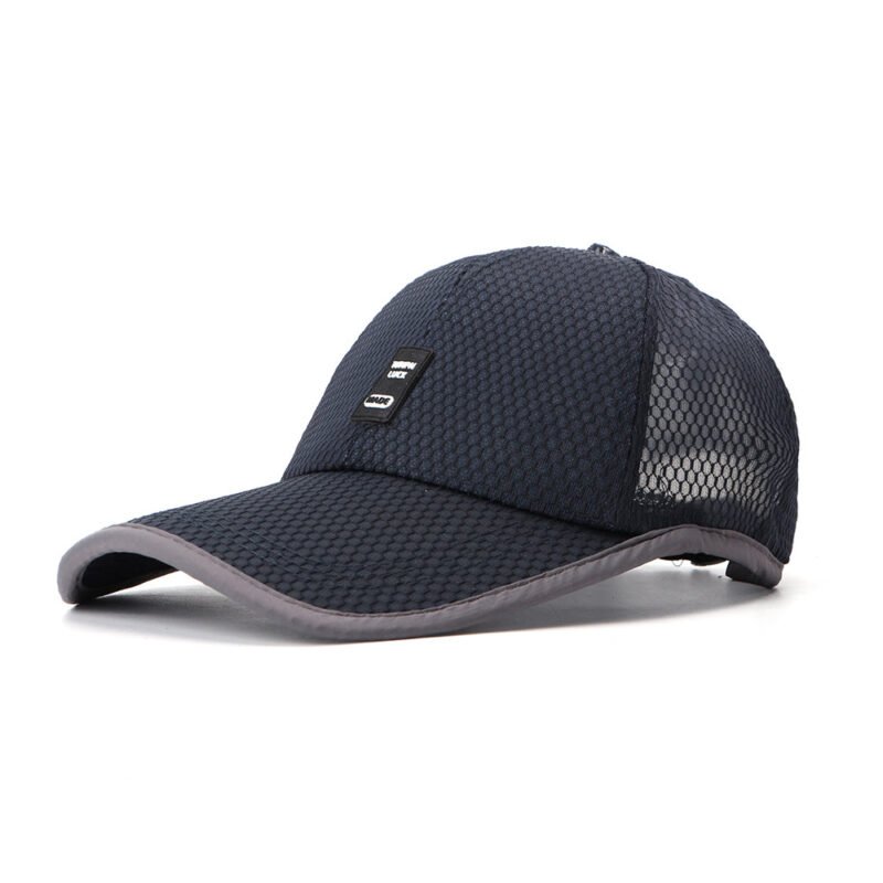 Men Summer Cotton Mash Breathable Baseball Hat - Image 2