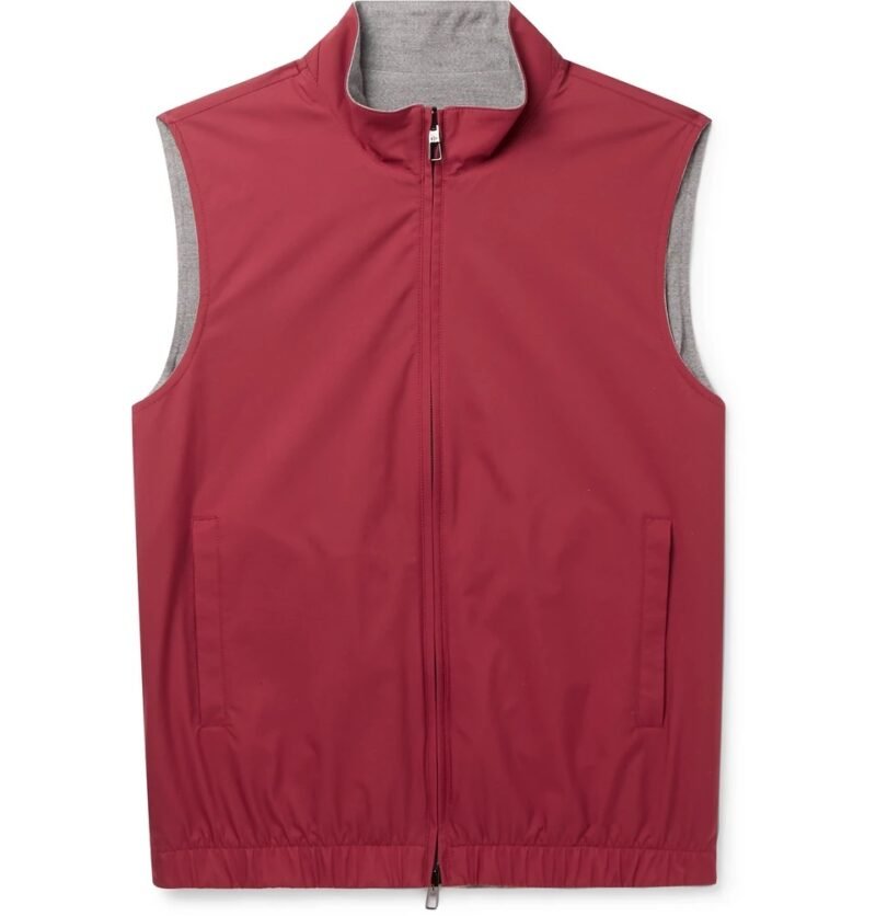 Men's Reversible Storm System Shell and Super Wish Virgin Wool Gilet