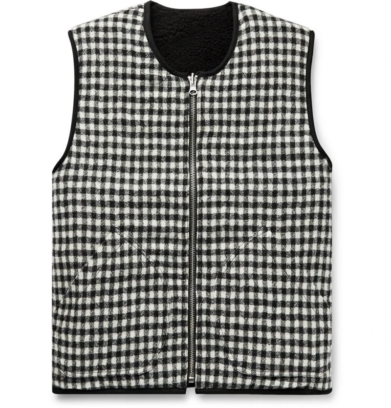 Men's Reversible Virgin Wool and Fleece Gilet