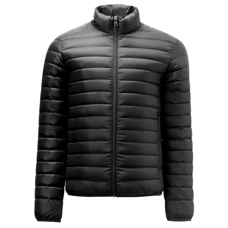 Men's Solid stand collar light down jacket