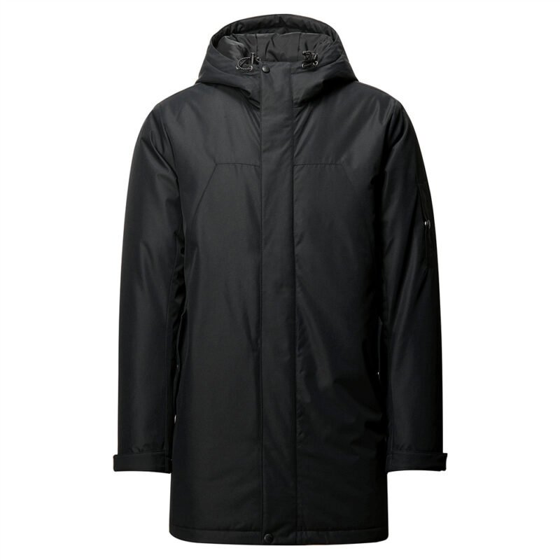 Men's Mid-long hooded quilted coat