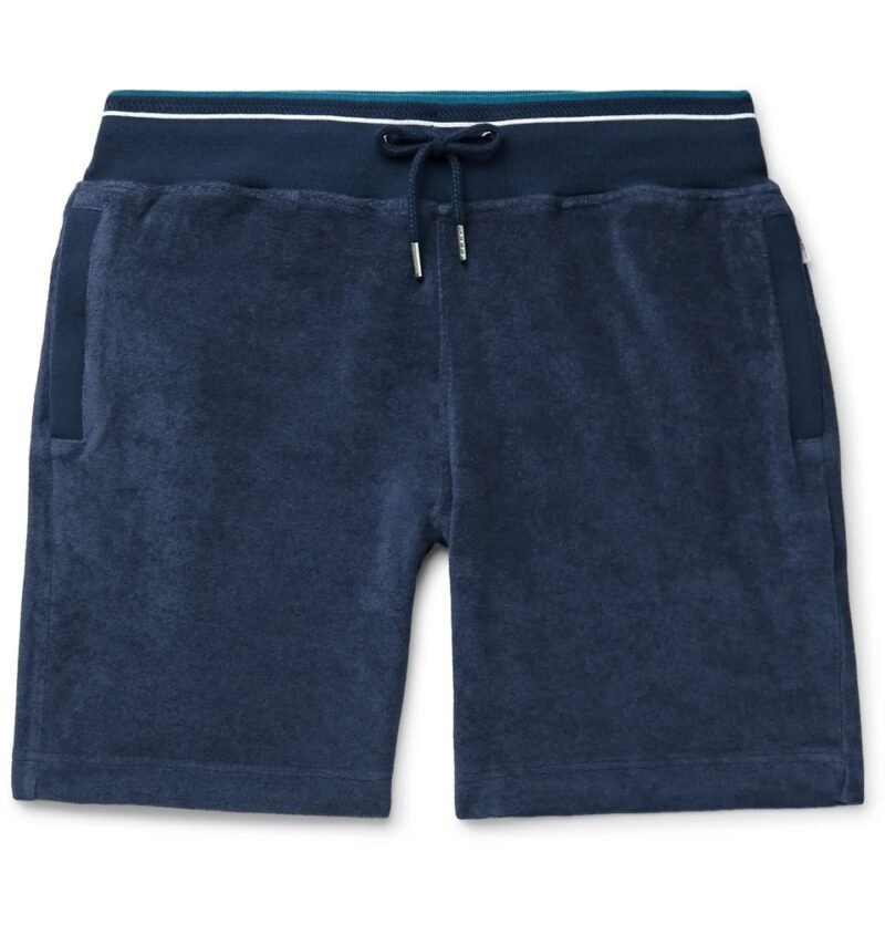 Men's Slim-Fit Cotton-Terry Drawstring Shorts