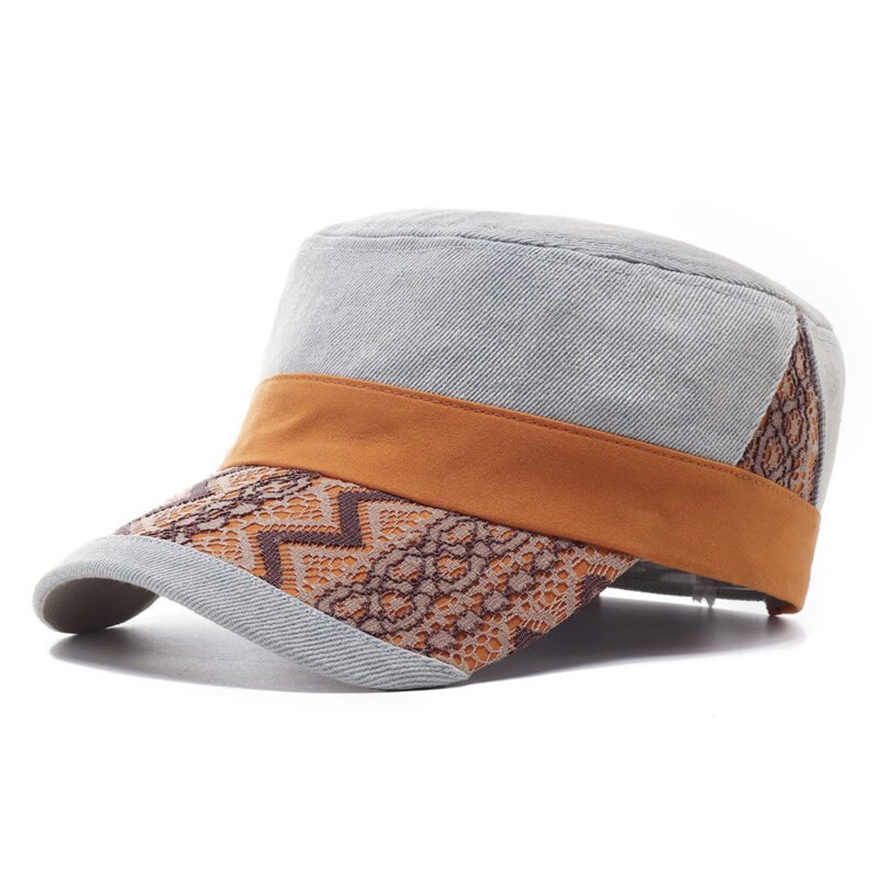 Men's Adjustable Denim Flat Cap