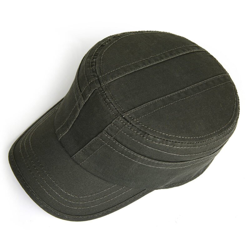 Men's Cotton Solid Color Flat Cap