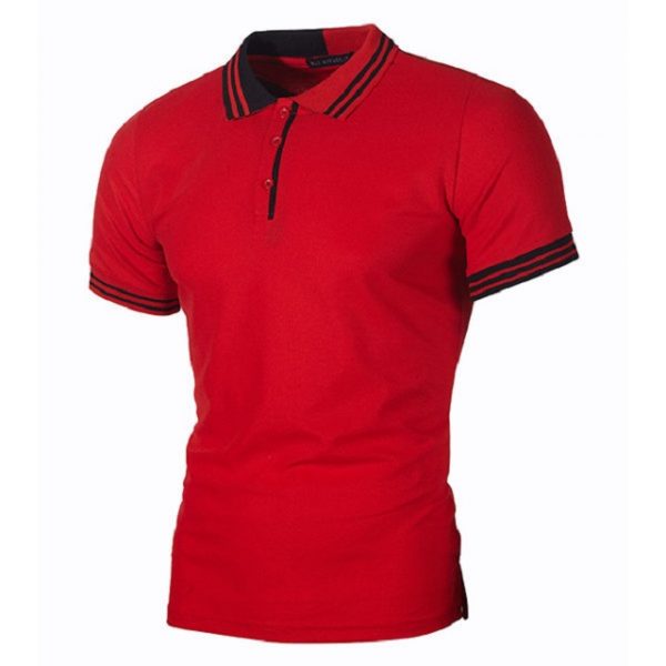 Men's Striped Collar Short Sleeve Golf Shirts | AA Sourcing LTD