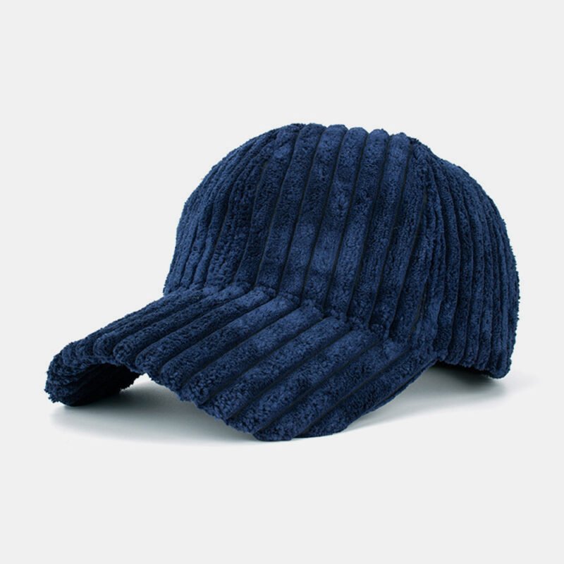 Men's Women's Striped Corduroy Baseball Cap - Image 8