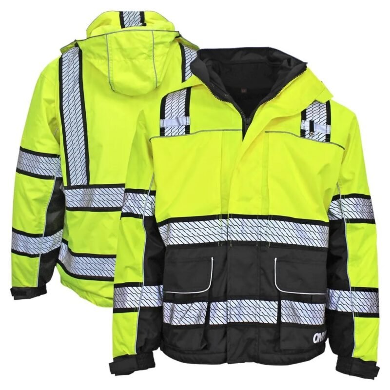 Hi Viz Thermal 3-In-1 Rip stop Utility Safety Parka