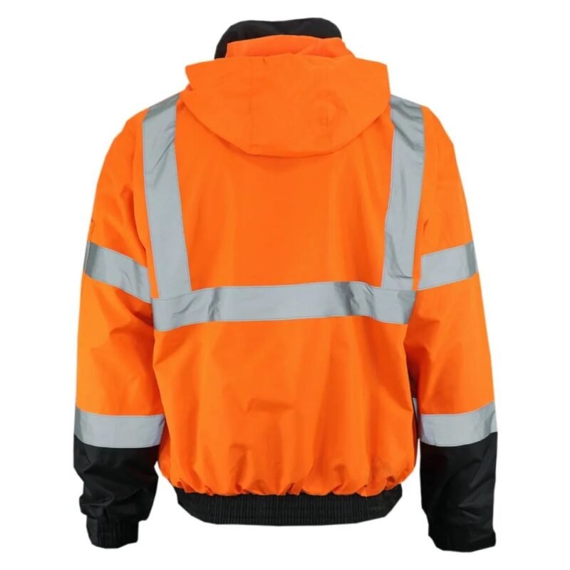 Hi Viz 3-IN-1 Safety Bomber Jacket - Image 11