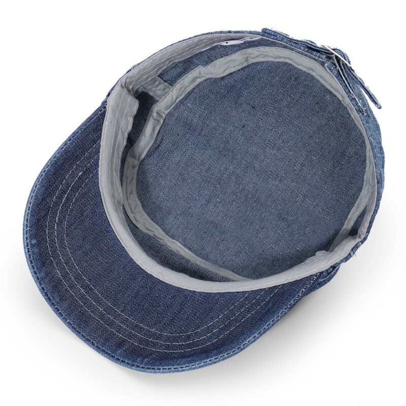 Men Vogue Cotton Visor Flat Cap - Image 3