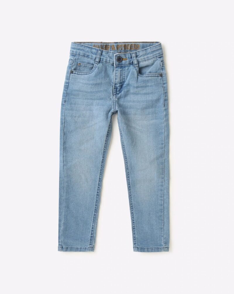 Boys Lightly Washed Slim Fit Jeans - Image 2