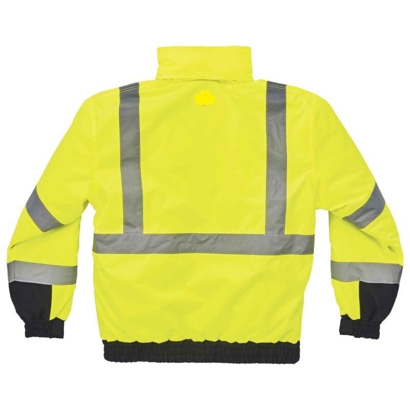 Hi Viz Quilted Bomber Jacket - Image 3