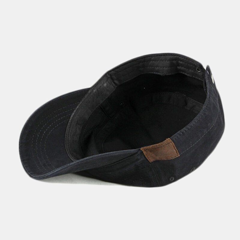 Men's Washed Cotton Flat Hats - Image 3