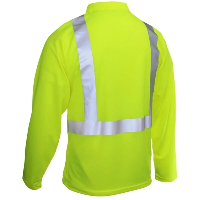 Hi Viz Long Sleeve Polo - Image 3