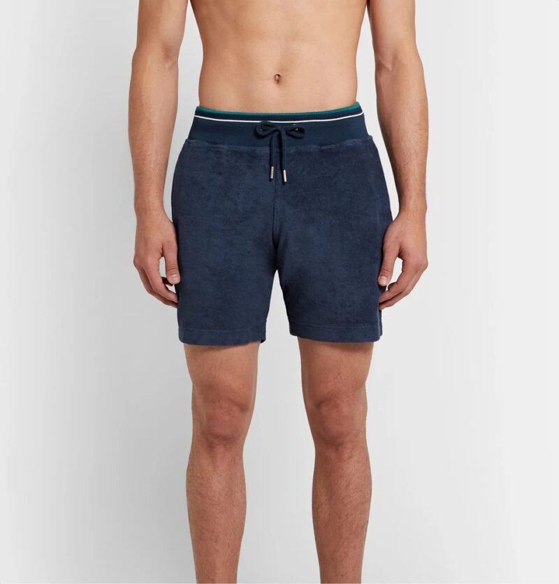 Men's Slim-Fit Cotton-Terry Drawstring Shorts - Image 3