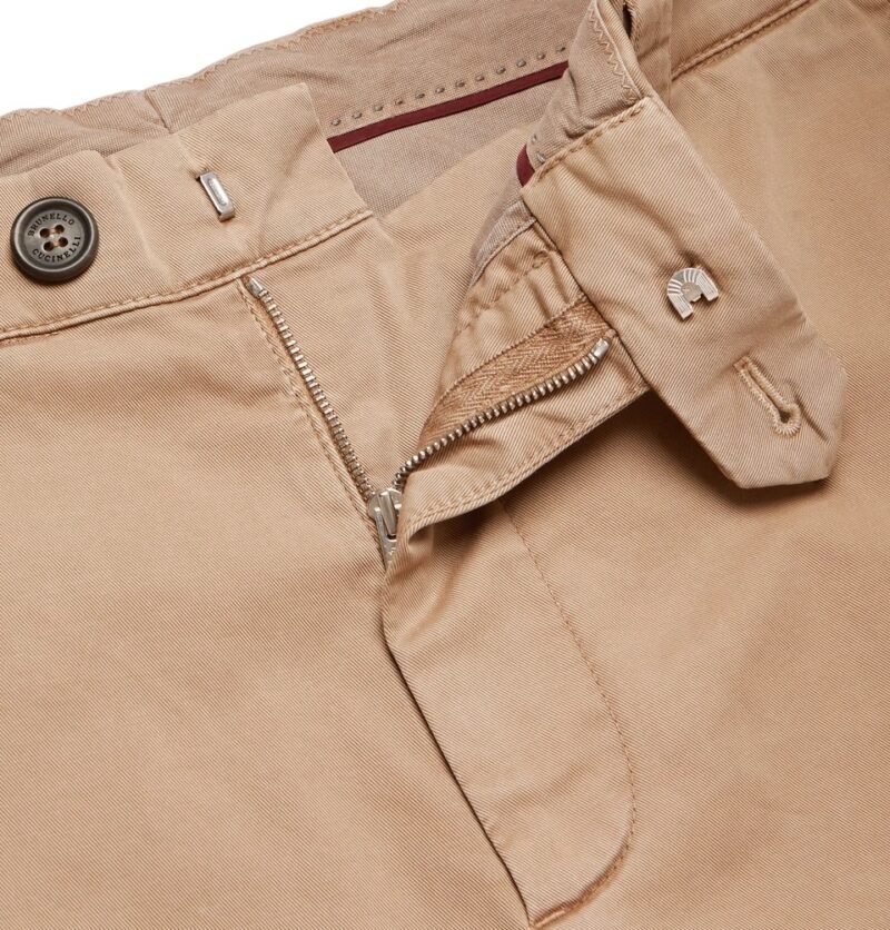 Men's Slim-Fit Stretch-Cotton Twill Cargo Trousers - Image 2