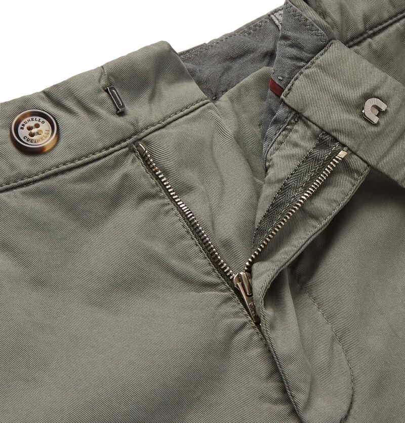 Men's Slim-Fit Stretch-Cotton Twill Cargo Trousers - Image 2