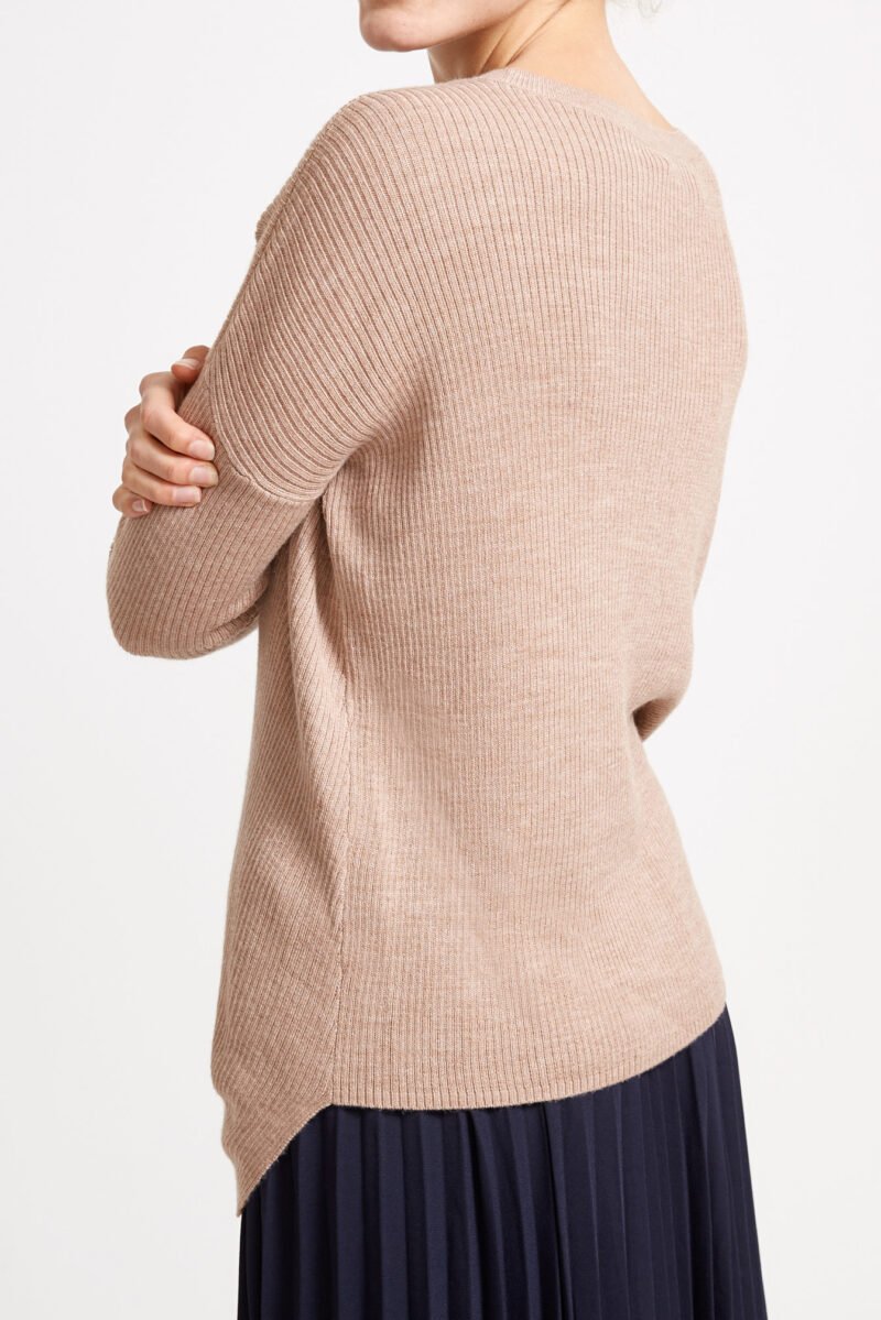 Women's Crew Neck Long Sleeve Sweater - Image 5