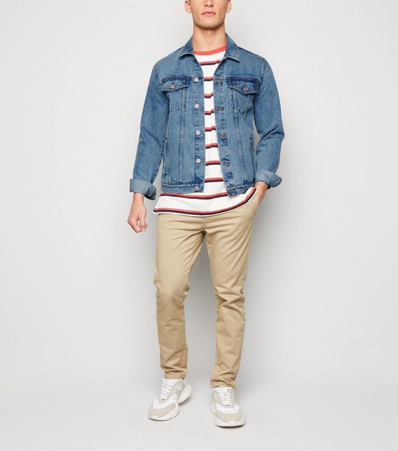 Men's Pale Blue Western Denim Jacket - Image 5