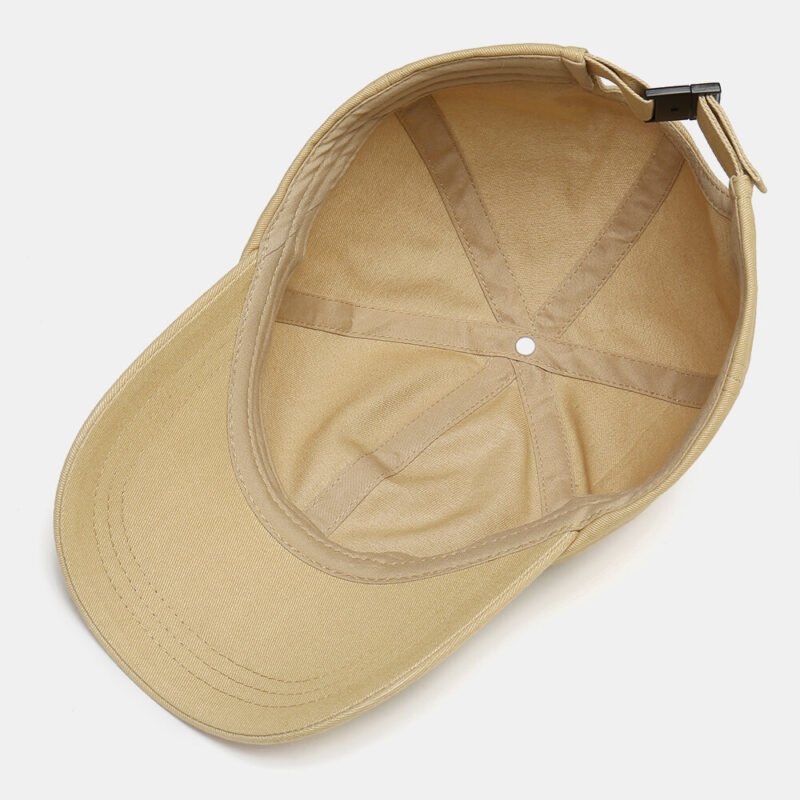 Men Solid Color Baseball Cap - Image 3