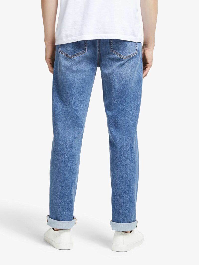 Men's Stretch Denim Slim Jeans Blue - Image 3