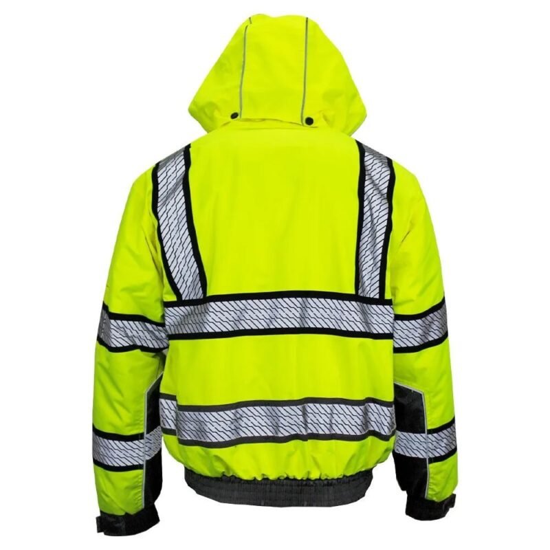 Hi Viz Thermal 3-In-1 Rip stop Utility Safety Bomber Jacket - Image 4