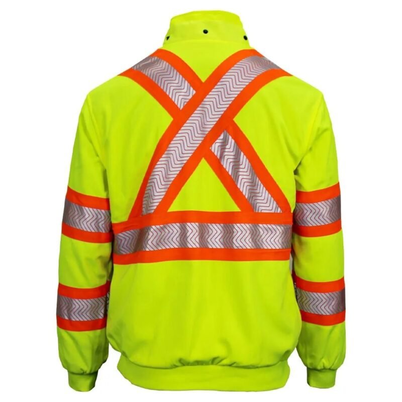 Hi Viz Lined Anti-Pill Polyester Hoodie - Image 4