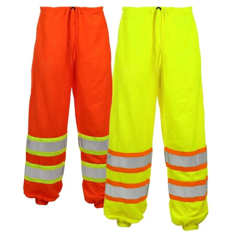 Hi Viz Contrast Mesh Safety Pants