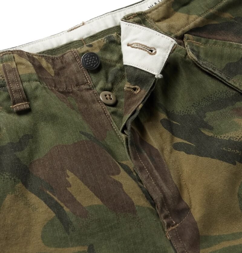 Men's Camouflage-Print Herringbone Cargo Shorts - Image 4