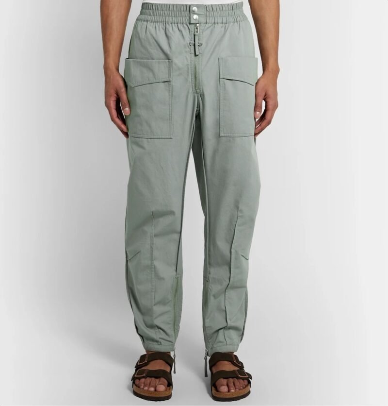 Men's Tapered Cotton Cargo Trousers - Image 3