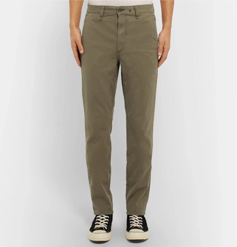 Men's Slim-Fit Garment-Dyed Cotton-Twill Chinos - Image 3