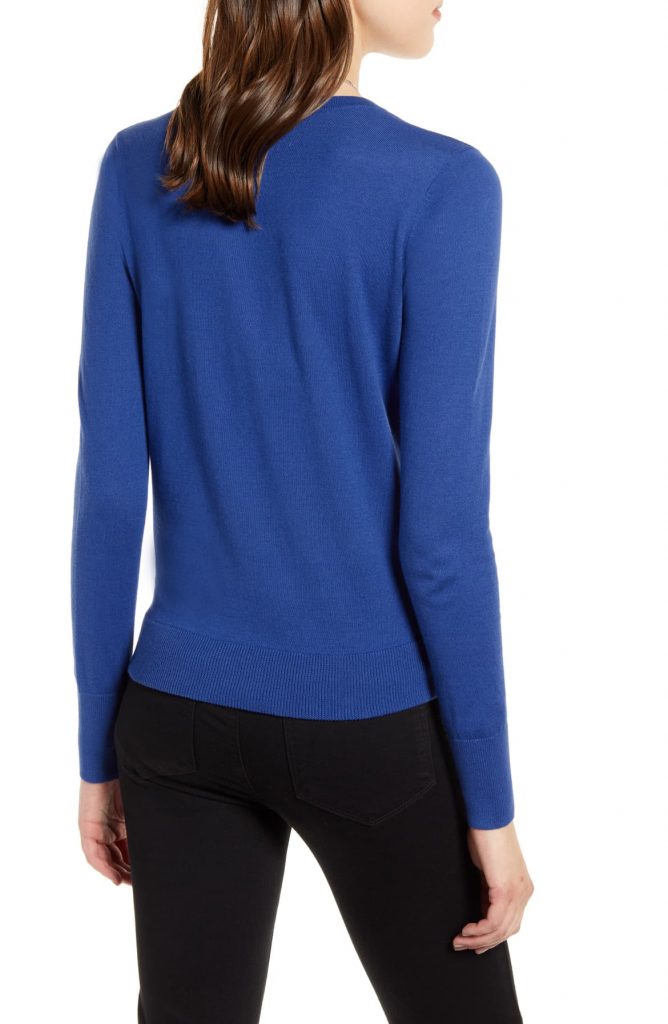 Women's Faux Wrap Sweater Royal Blue - AA Sourcing LTD
