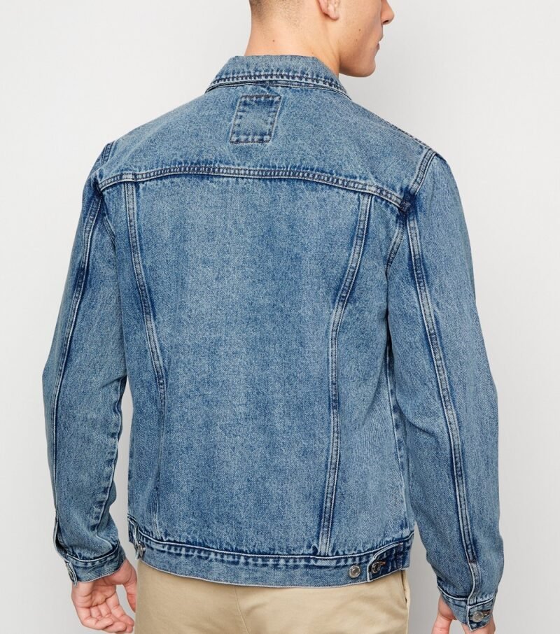 Men's Pale Blue Western Denim Jacket - Image 2