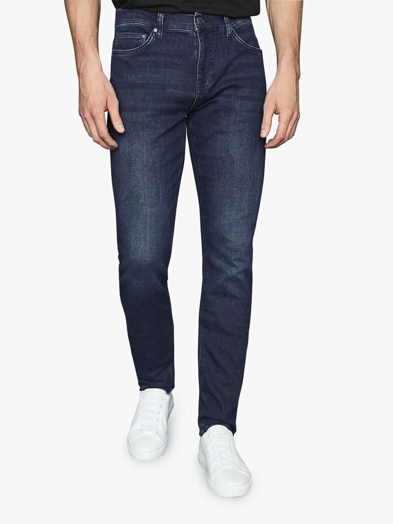 Men's Stretch Slim Fit Jeans Indigo - Image 4