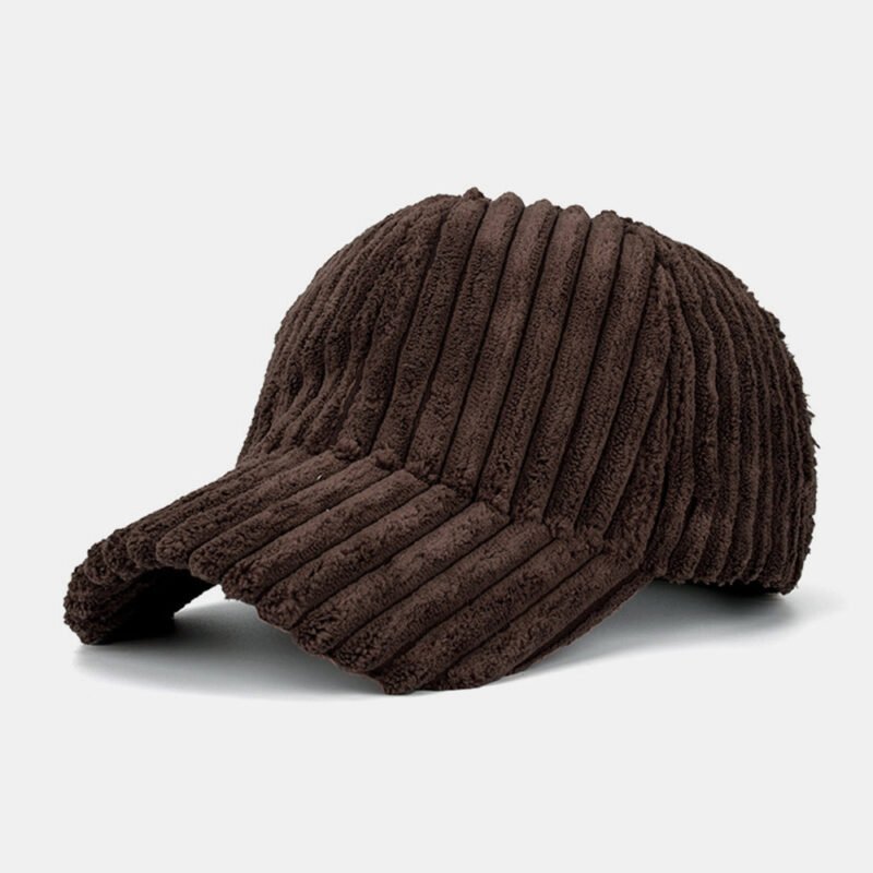 Men's Women's Striped Corduroy Baseball Cap - Image 3