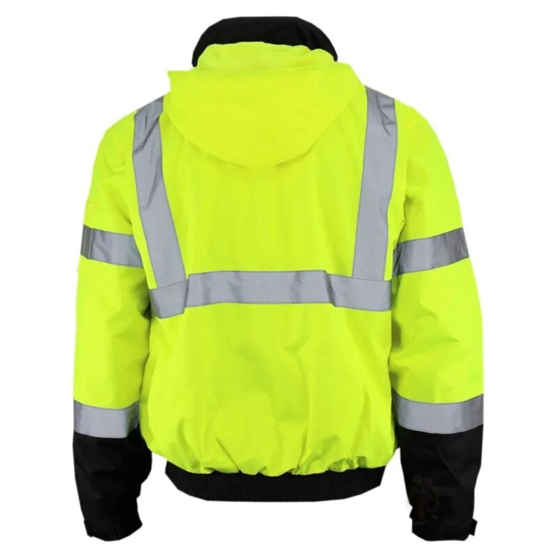 Hi Viz 3-IN-1 Safety Bomber Jacket - Image 4