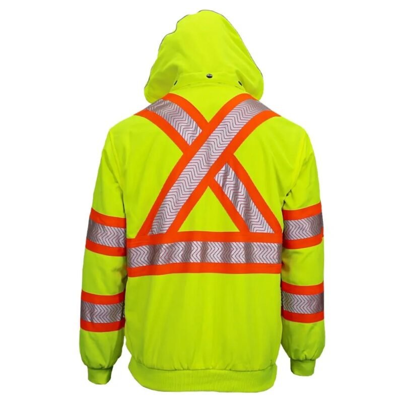 Hi Viz Lined Anti-Pill Polyester Hoodie - Image 5