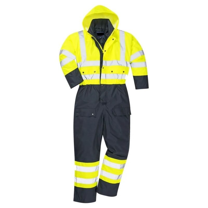 Hi Viz Contrast Thermal Lined Coveralls - Image 4