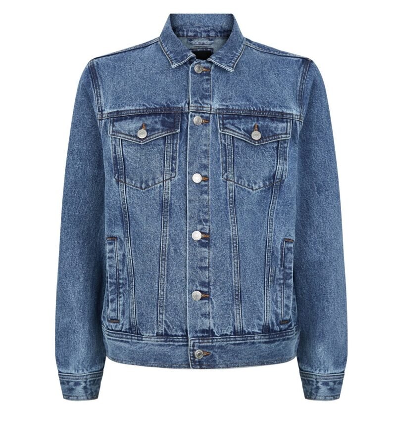 Men's Pale Blue Rinse Wash Denim Jacket