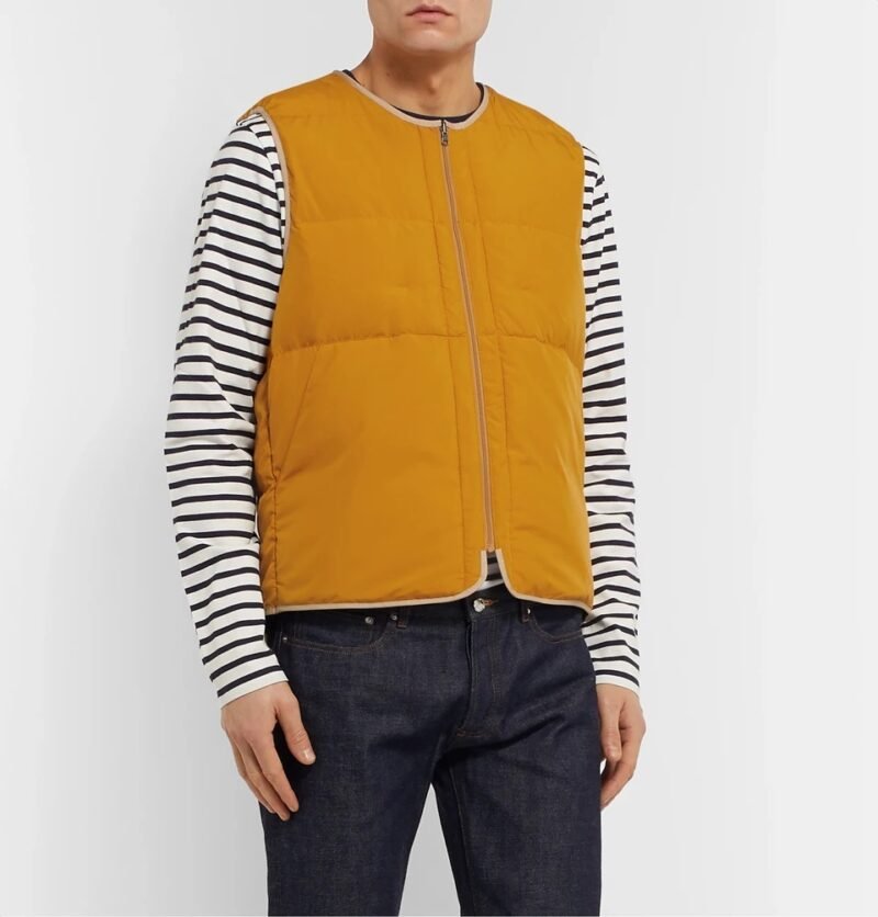 Men's Reversible Quilted Shell Down Gilet - Image 5