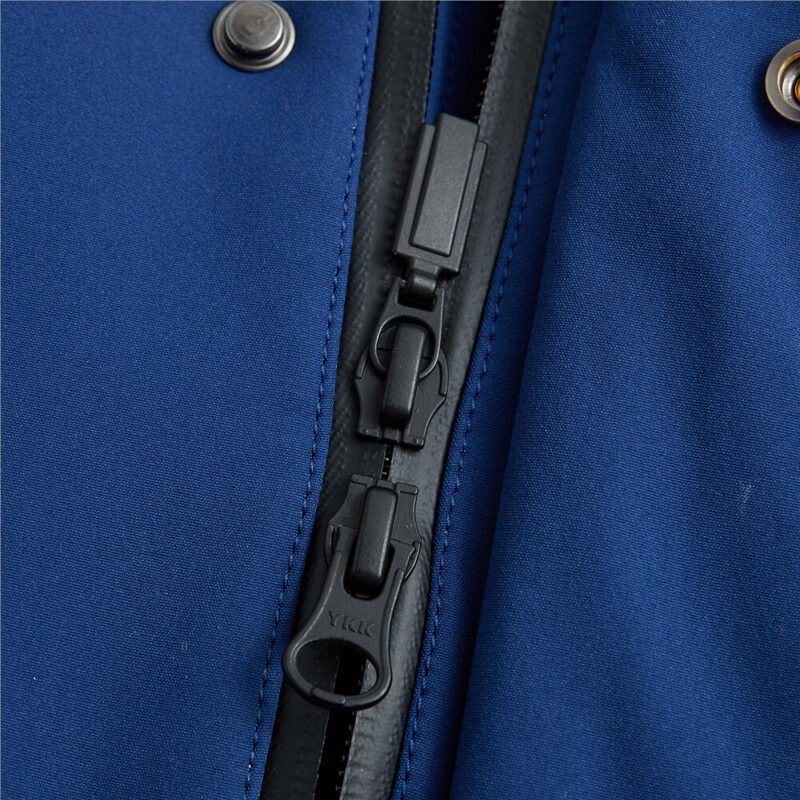 Men's Thick mid-long grey goose down jacket - Image 3