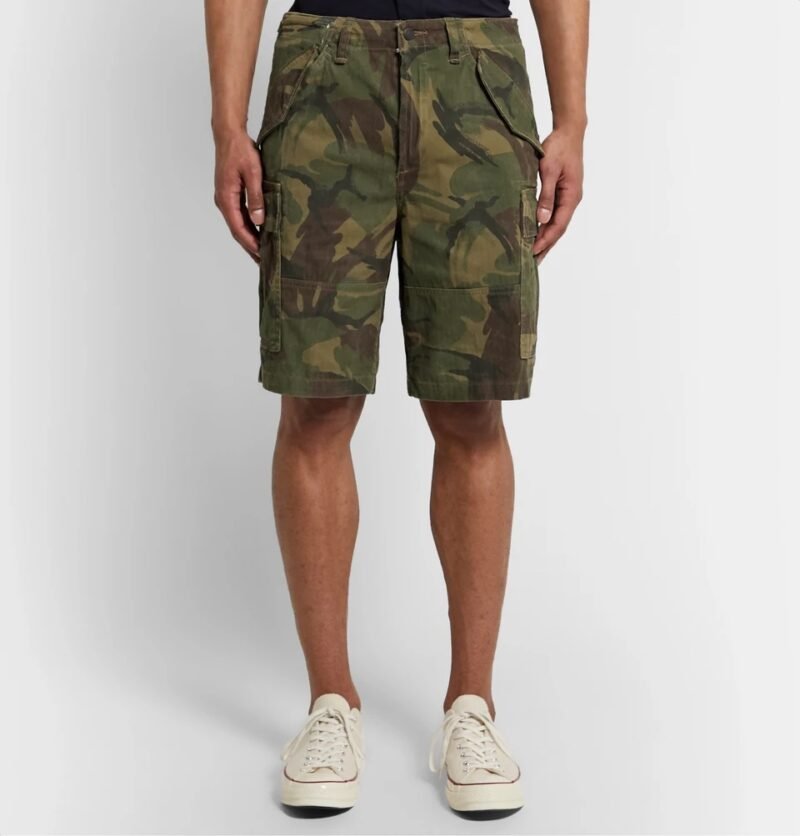 Men's Camouflage-Print Herringbone Cargo Shorts - Image 3