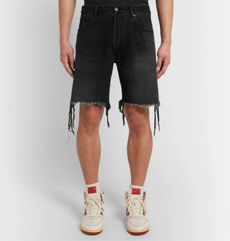 Men's Distressed Denim Shorts - Image 3