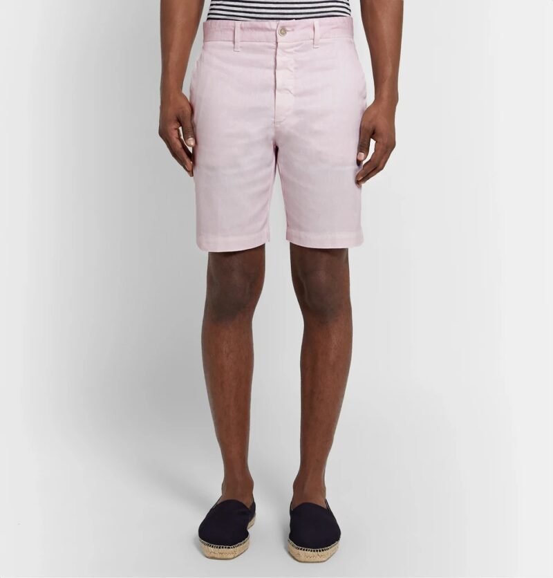 Men's Linen-Blend Twill Shorts - Image 3