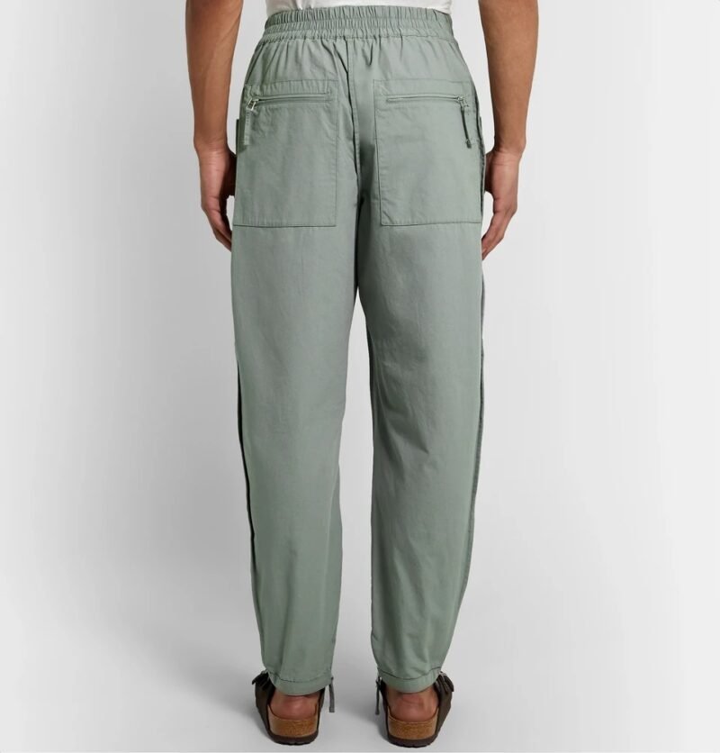 Men's Tapered Cotton Cargo Trousers - Image 4