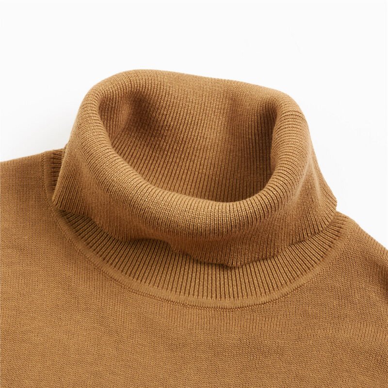 Men's Cotton turtleneck knitted sweater - Image 3